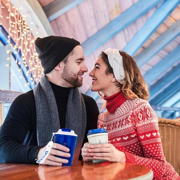 Insulated Water Bottle, 12 oz Vacuum Cup Coffee Mug w Lid Stainless Steel - Picture 7 of 7